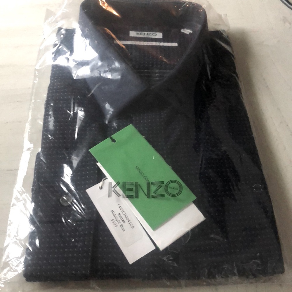 Men kenzo collection fit button up 46 18 1/2